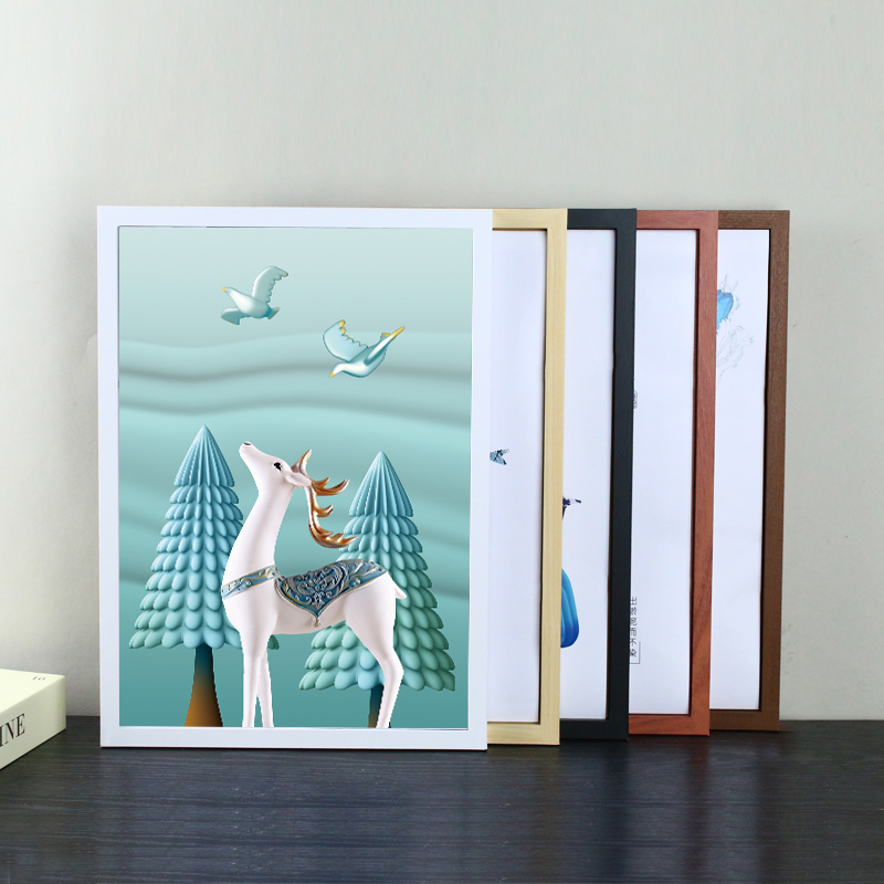 相框挂墙现代简约摆台7 8 1620寸A4影楼像框架照片墙a3 4开8K画框