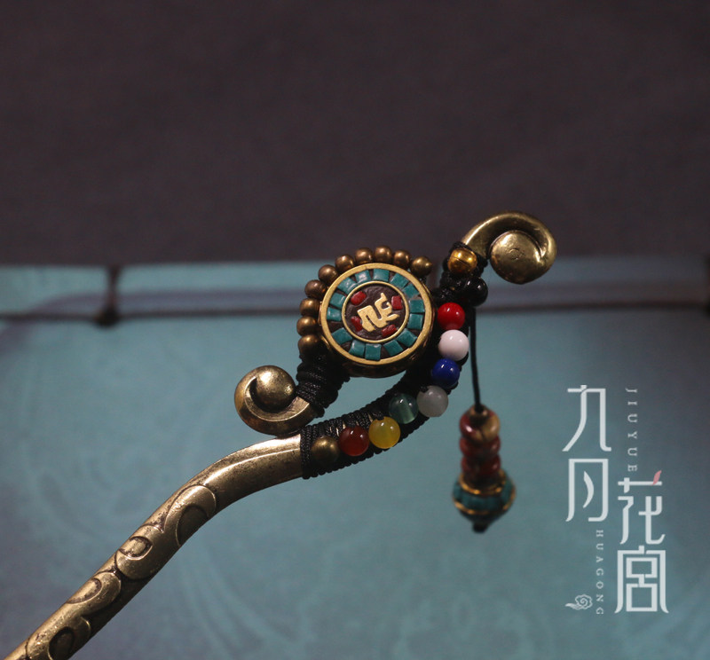 复古民族风发簪头饰 古典古风百搭古装汉服流苏盘发步摇发饰簪子