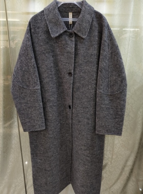 专柜正品26819原创设计气质优雅百搭长款双面羊绒大衣2025新冬女