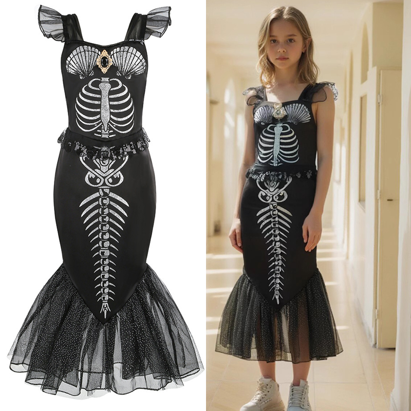 儿童美人鱼公主裙夏季连衣裙