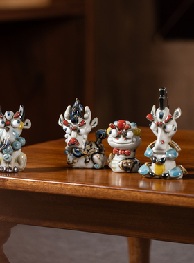 陶瓷十二生肖车载摆件生日礼物