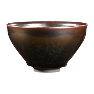 点茶碗建盏斗茶套装大号中式大码乌金抹茶碗铁胎油滴兔豪宋代斗茶