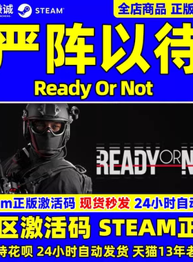 Steam 严阵以待 ready or not 国区激活码CDKEY 中文正版PC游戏