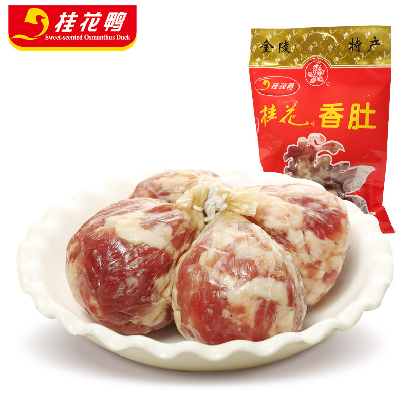 南京桂花鸭集团桂花香肚420g真空袋装年货纯肉风干苏式腌腊肉