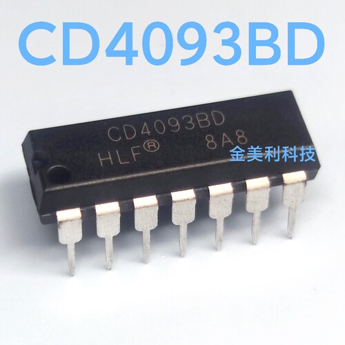 CD4093  CD4093BD 全新进口原装  封装PDIP-14  逻辑芯片IC