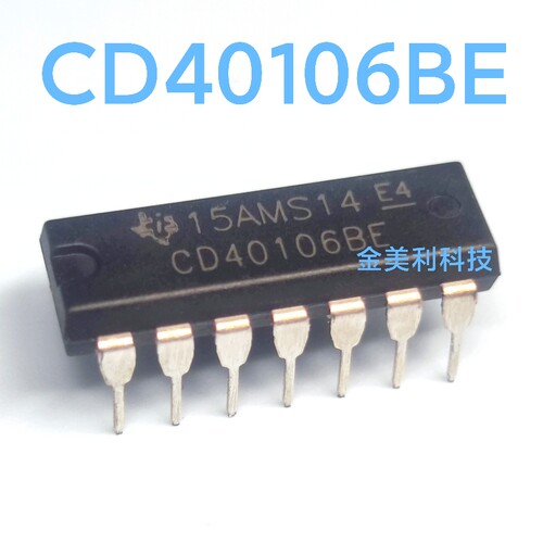 CD40106  CD40106BE 全新原装 六路施密特触发器 封装PDIP-14