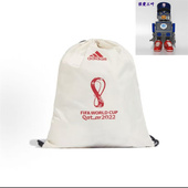 Adidas阿迪达斯 休闲运动字母印花织物抽绳双肩包HN2420 男女同款