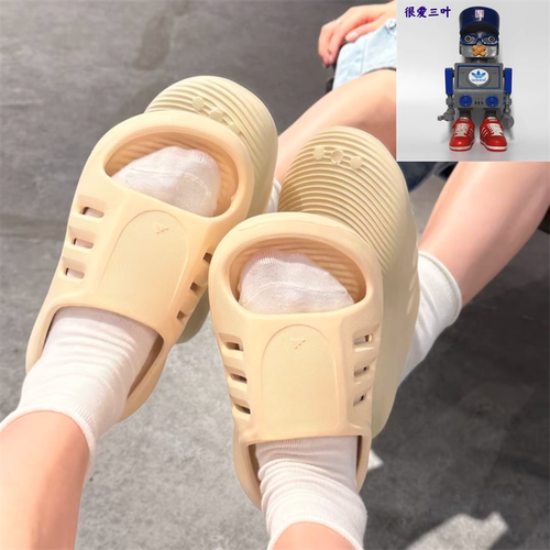 Adidas阿迪达斯ADIFOM IIINFINITY男女同款厚底休闲拖鞋 JH8019
