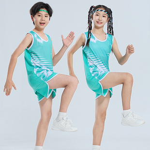 儿童田径服套装小学生青少年体育训练服体考比赛队服运动服定制