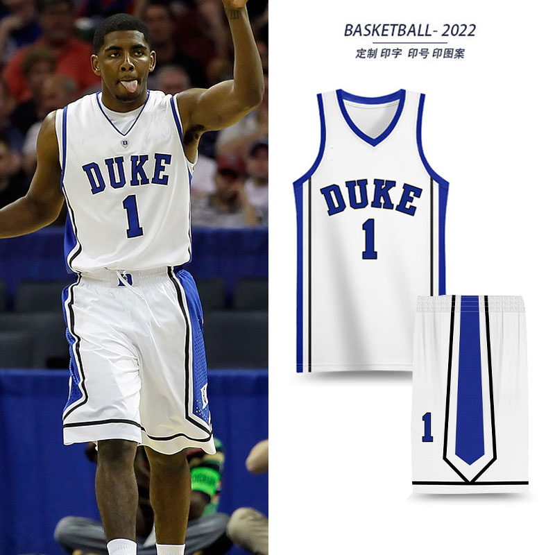 杜克大学篮球服套装男女美式篮球衣服比赛队服运动训练背心订制夏
