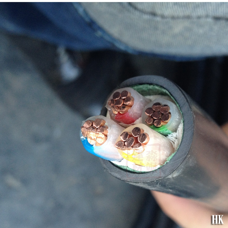 起帆动力电缆yjv4芯 25平方 入户总电缆户外防水电缆铜芯三相四线