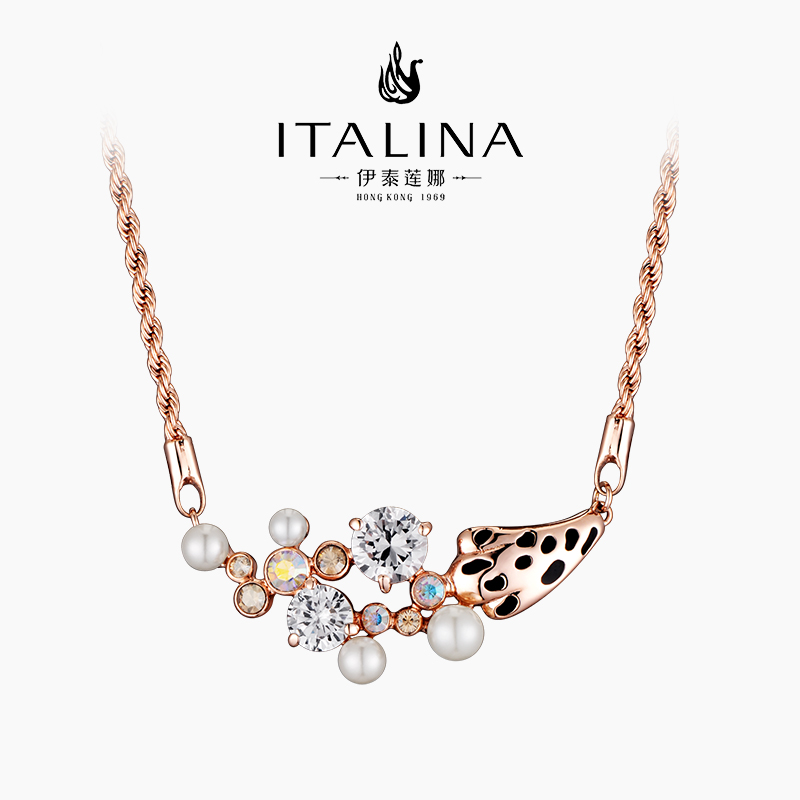 伊泰莲娜合金仿水晶百搭女项链