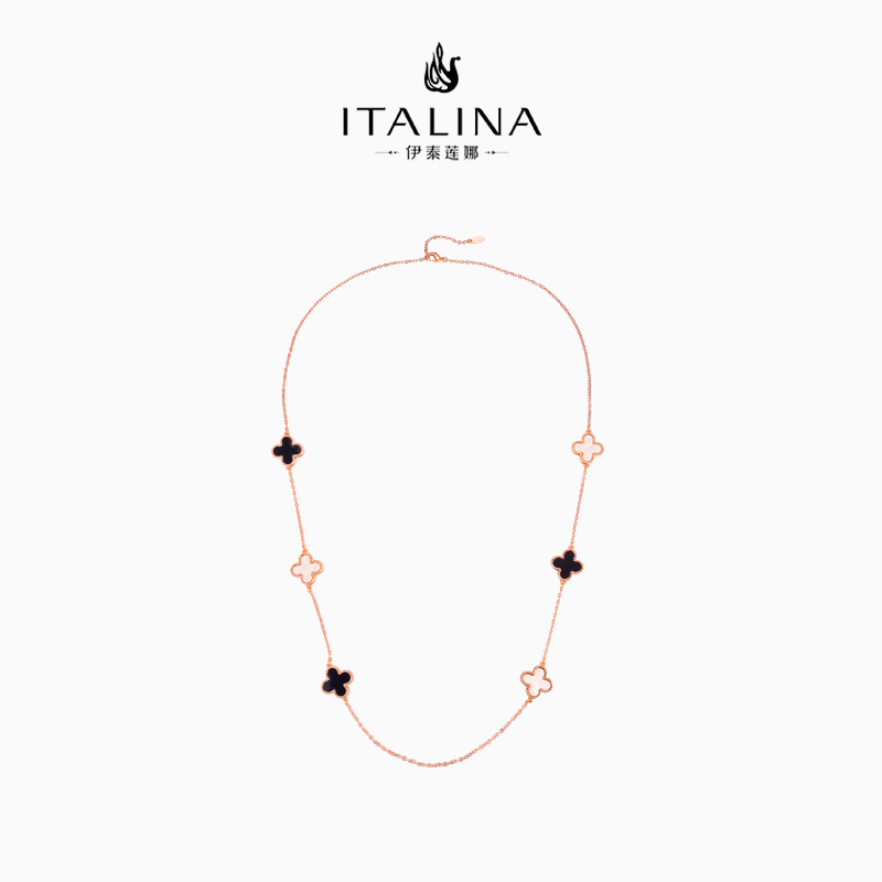 伊泰莲娜四叶时尚流行元素长项链