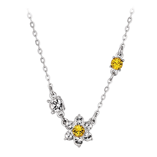 伊泰莲娜轻奢花朵项链女锁骨链气质正装精致简约低调绽放百搭配饰