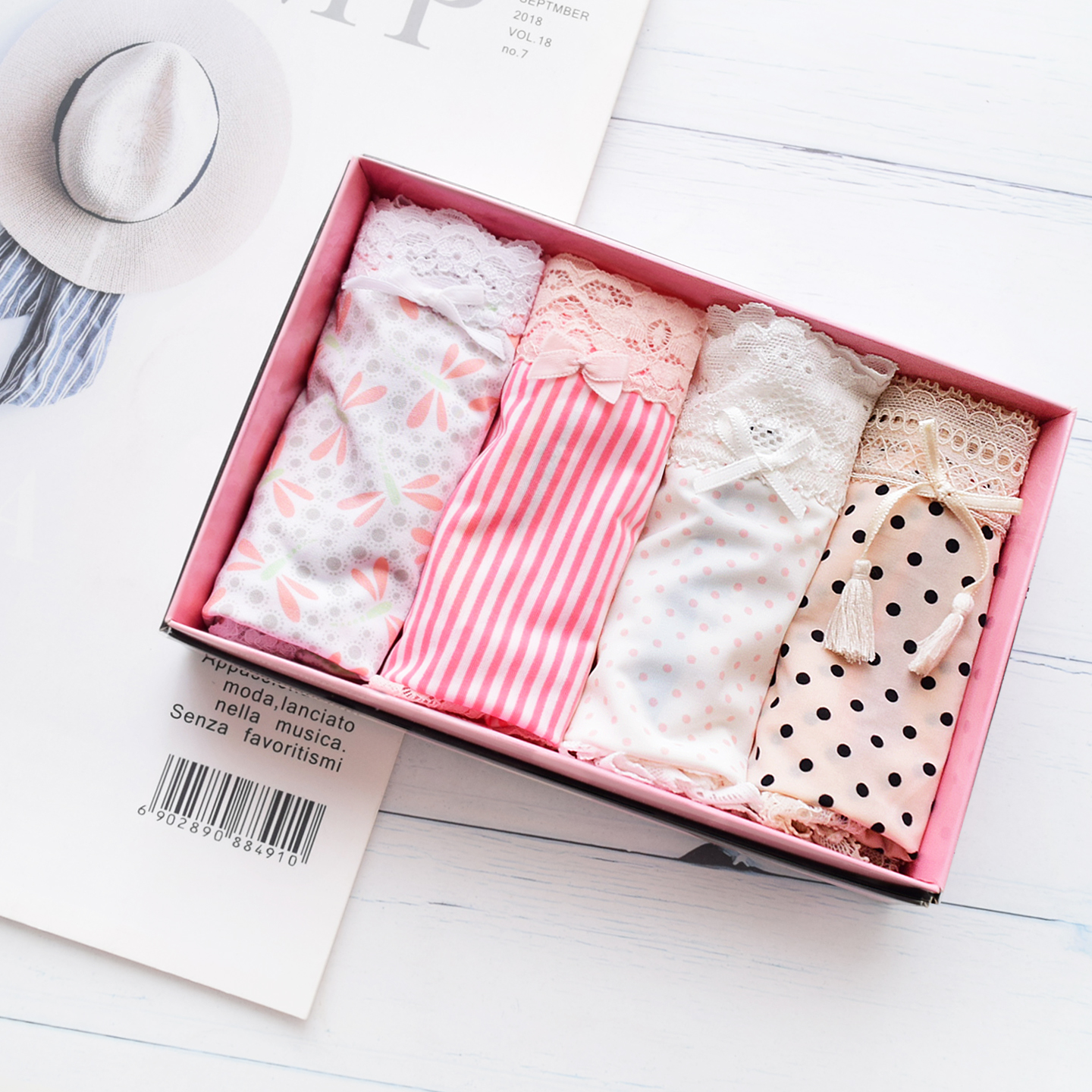 维多利亚超好穿低腰牛奶丝三角裤