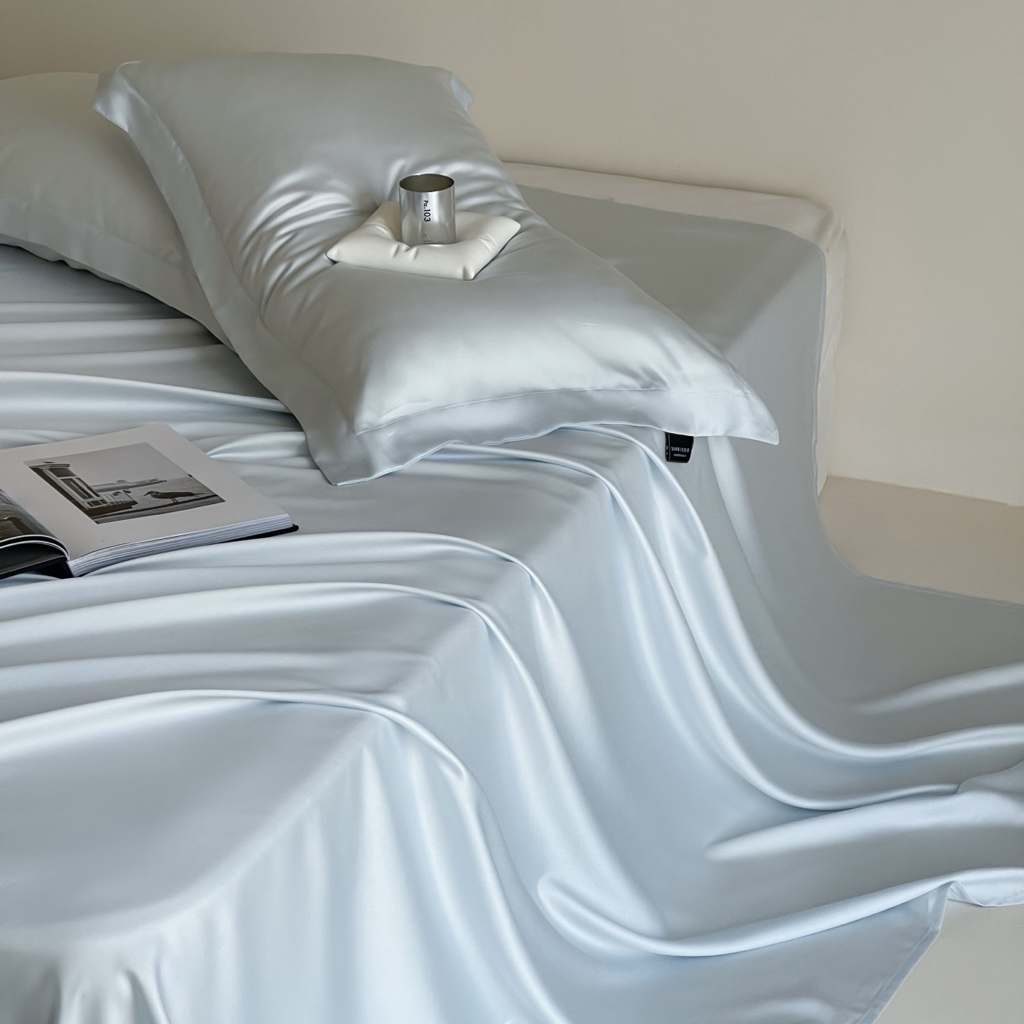 春夏季简约纯色单品高端天丝轻奢床单枕套丝滑柔软裸睡凉感双人,床上用品,床单,淘宝优惠券,粉丝福利购,淘宝优惠卷