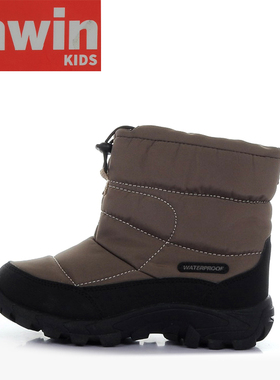外贸美国inwin儿童女童雪地靴冬季加厚保暖防水防滑户外棉鞋