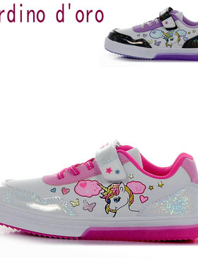 2025年新款独角兽童鞋 原单Giardino d'oro儿童闪灯运动鞋 5535