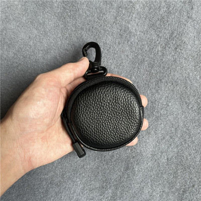 真皮迷你小挂包可爱小圆包