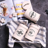 出口北欧调料收纳罐厨房零食糖果收纳盒创意欧式 摆设礼品罐 家装