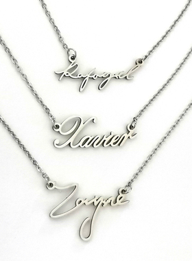 恋与深空沈星回Xavier黎深Zayne祁煜Rafayel名字项链手链徽章配饰