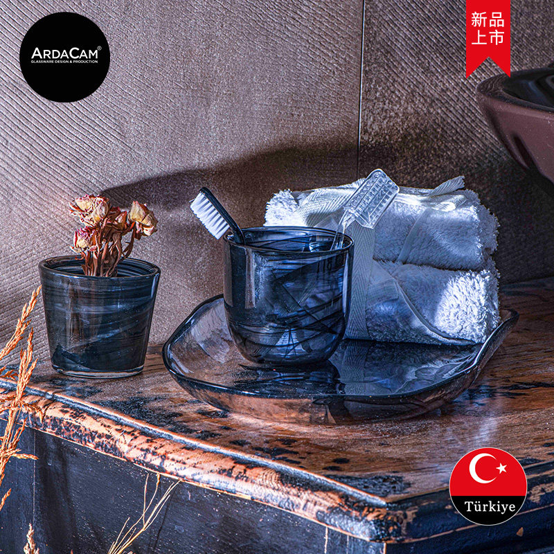ARDACAM土耳其进口无铅玻璃水杯托盘套装欧式茶杯热水杯家用酒具,餐饮具,玻璃杯,淘宝优惠券,粉丝福利购,淘宝优惠卷