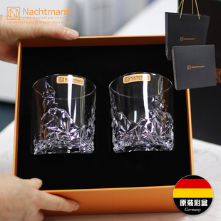 高档送礼 NACHTMANN德国进口水晶玻璃威士忌杯生日订婚礼酒具