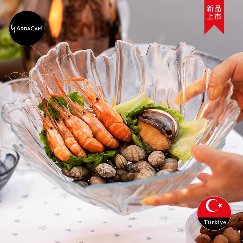 ARDACAM进口无铅玻璃轻奢水果盘