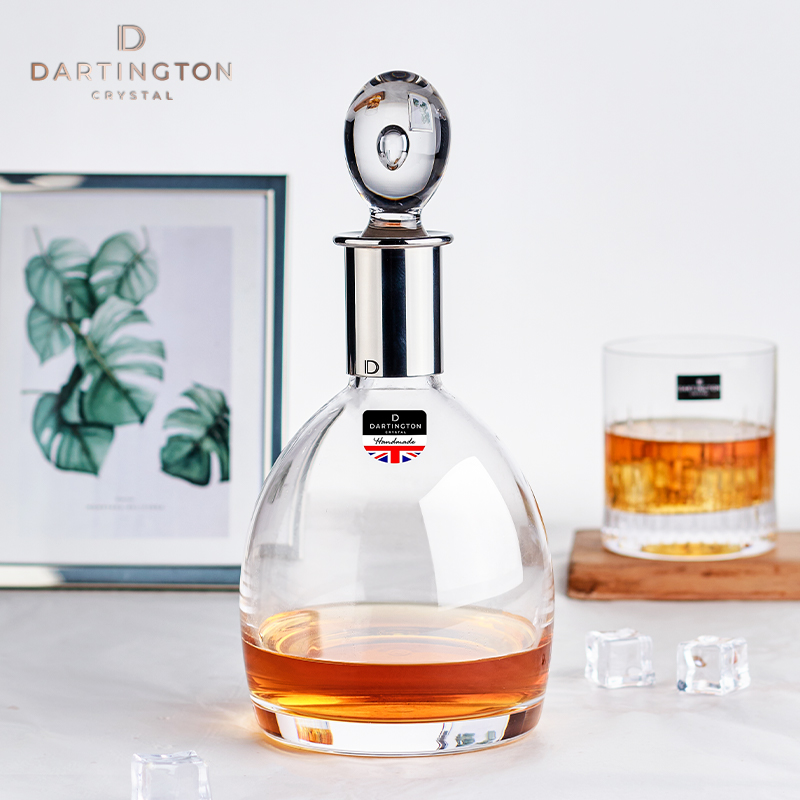 DARTINGTON英国进口水晶玻璃威士忌酒樽北欧家用酒瓶洋酒杯酒壶瓶