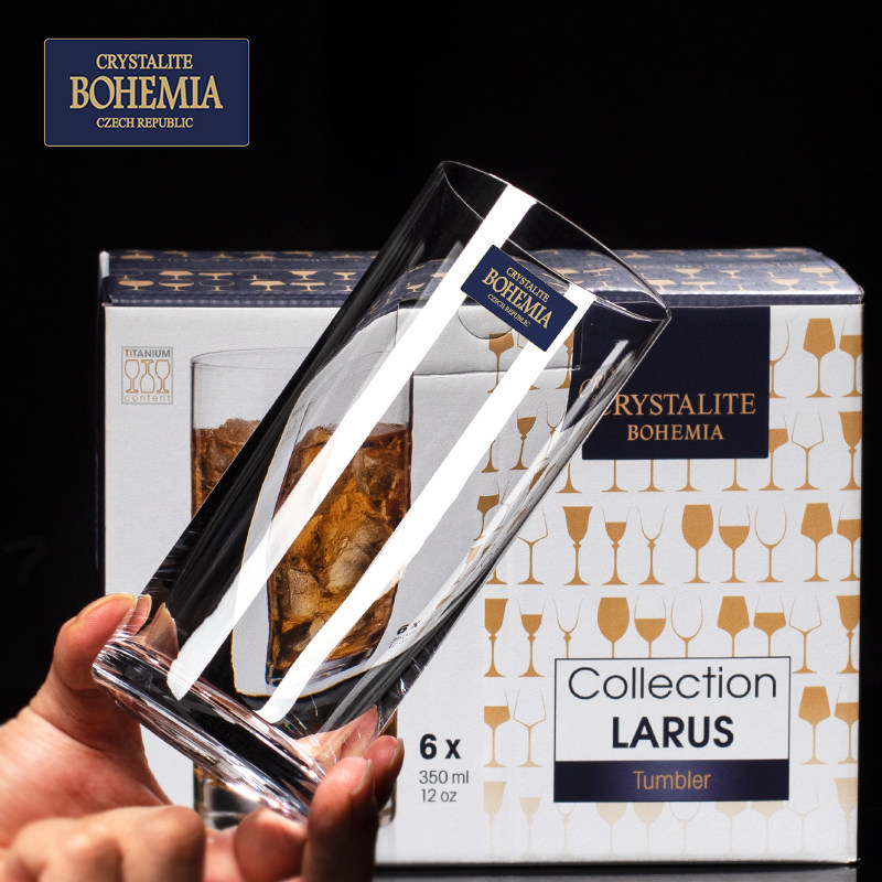 捷克进口BOHEMIA无铅水晶玻璃威士忌酒杯茶杯水杯啤酒杯洋酒杯子