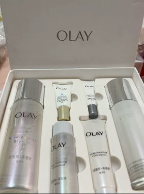 专柜Olay抗糖美白水乳玉兰油光曜抗糖乳液小白瓶精华提亮护肤套装