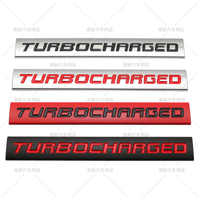 TURBOCHARGED车贴标 涡轮增压标志徽章 改装车标