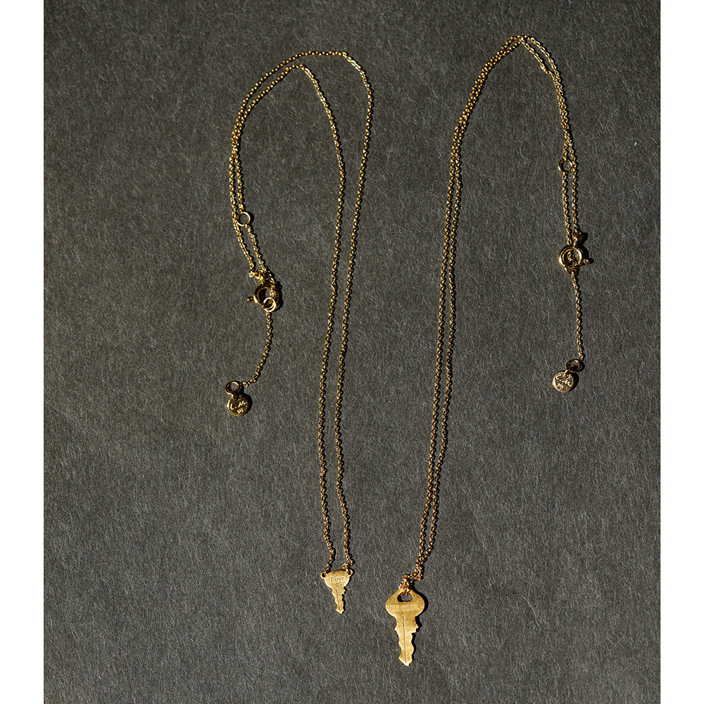 Be Cool.迷你钥匙银镀金项链