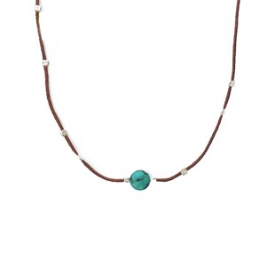 choker天然小众设计男女 Trail 千玺同款 绿松石拉长石项链Ink