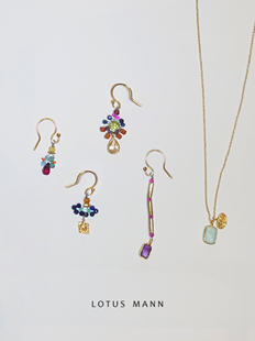 藤蔓.迷你花园.彩色耳环.浅海蓝绿玉髓 项链