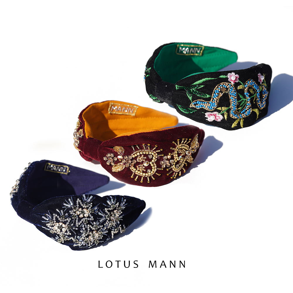 Geejgarh系列好运当头.浪漫氛围 手工钉珠发箍