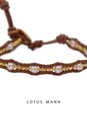 天然粉色淡水珍珠路塔斯曼