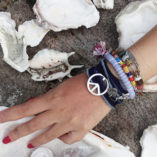 路塔斯曼反战标/自由之鹰/五角星三个一组吊坠手绳男女情侣款限量