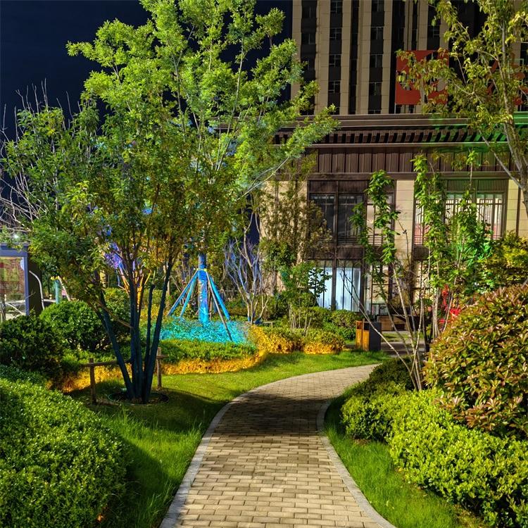 3D夜间风景主播直播背景布