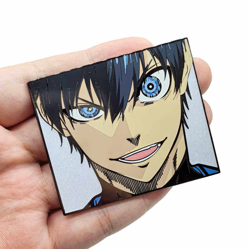 蓝色监狱洁世一金属胸针 Blue Lock蓝锁闪光书包装饰徽章pins