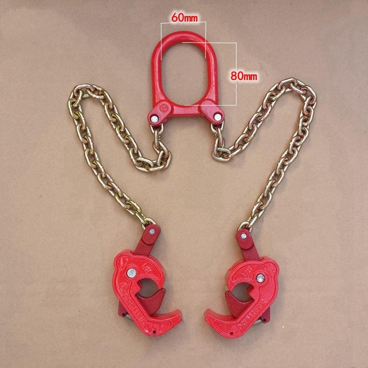 油桶起重钳夹具油桶吊钩夹油桶吊钳双链条油桶夹叉车专用吊具厂家