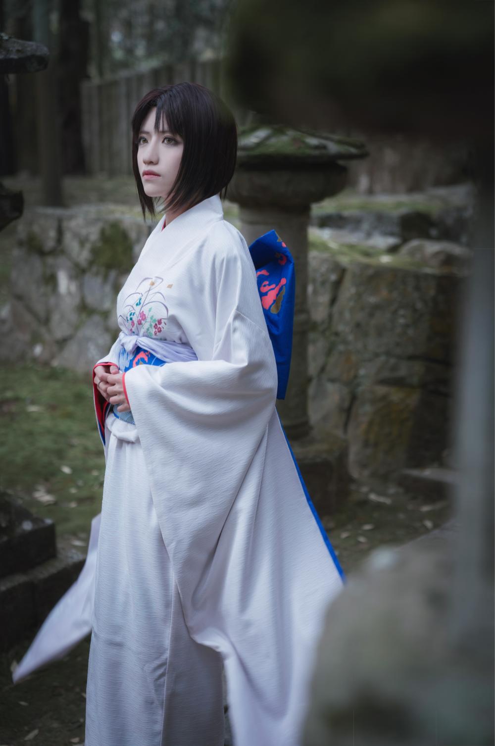 【翼方阁】定制！空之境界fgo两仪式 伽蓝/振袖和服cosplay女装