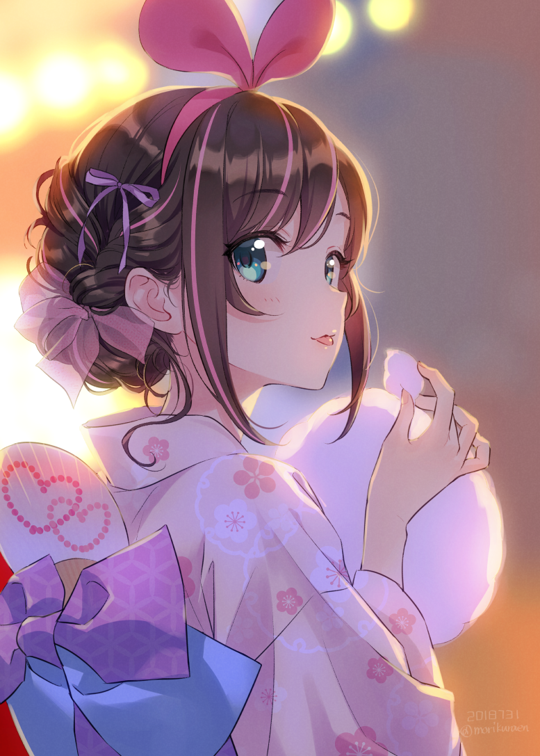 【翼方阁】定制cos人工智障Kizuna绊爱酱ai酱 浴衣cosplay女装