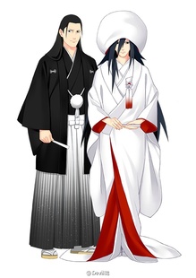 【翼方阁】定制！火影忍者 千手柱间/宇智波斑 和服/白无垢cos男