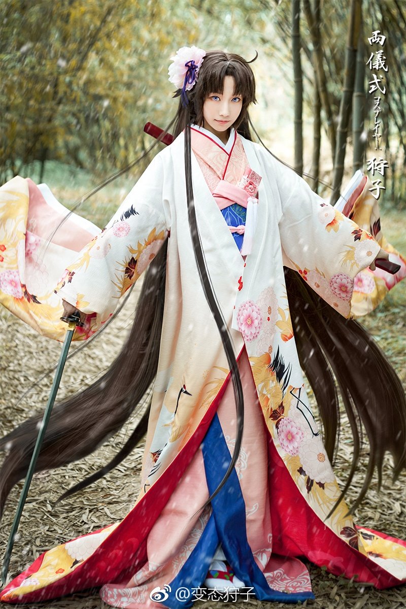 【翼方阁】定制！Fgo空之境界cos两仪式三破仙鹤花嫁和服cosplay