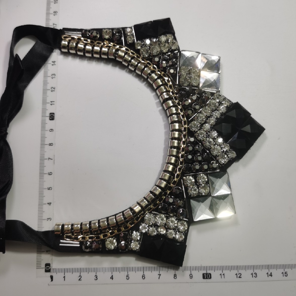 2019 KOREAN VERSION HANDMADE RHINESTONE FAKE COLLAR BIG DIAMOND SWEATER ACCESSORIES POPULAR NECKLACE DECORATIVE NECKLACE