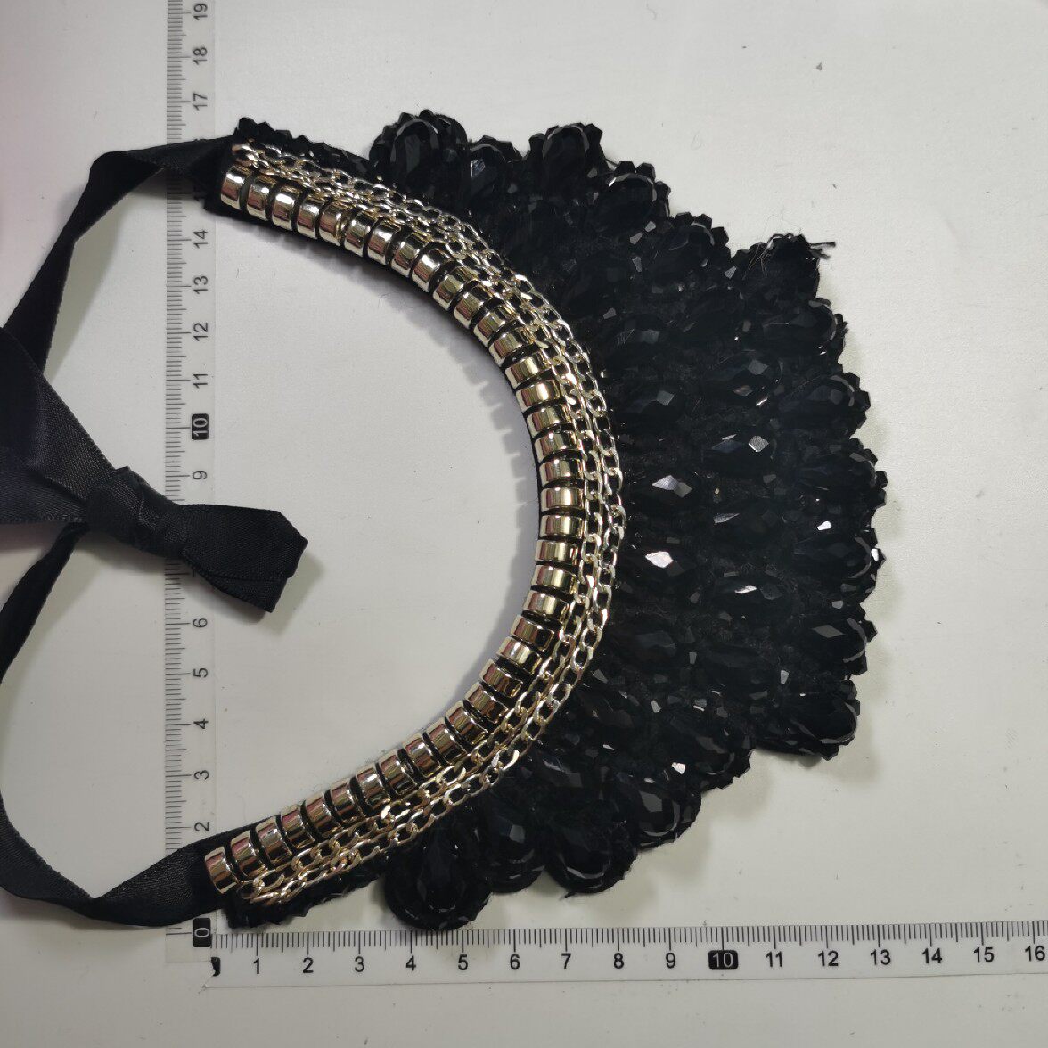 EUROPEAN AND AMERICAN TREND DECORATION FAKE COLLAR METAL VERSATILE DROP CRYSTAL SIMPLE FAKE COLLAR COLLAR COLLAR NECKLACE