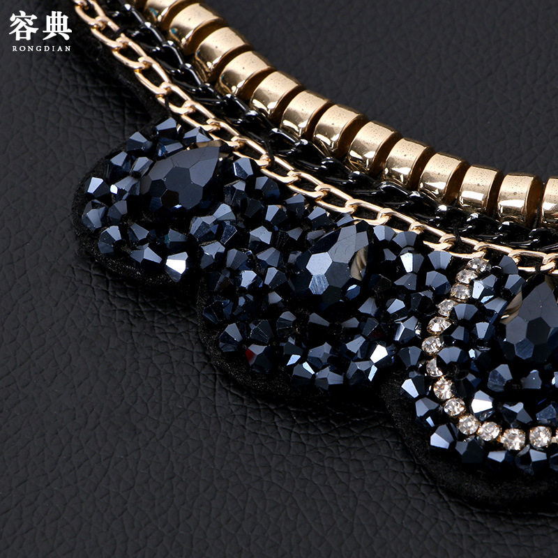 2019 NEW KOREAN VERSION WILD COLLAR SEVEN SEMI-CIRCLE CRYSTAL FALSE COLLAR JEWELRY FALSE COLLAR DECORATION NECKLACE