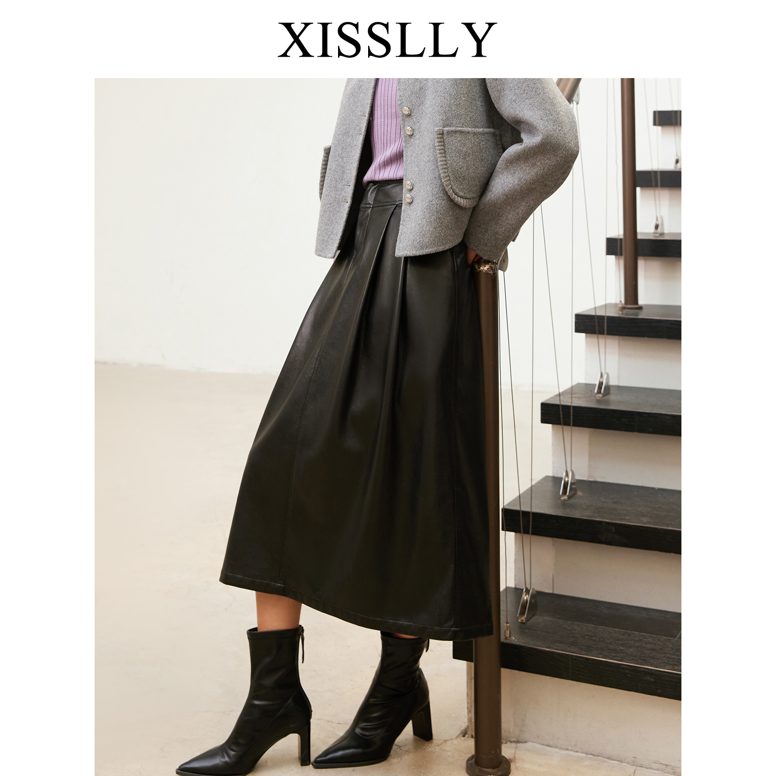 【金鱼粉丝】XISSLLY 2025冬款新品半裙239336305