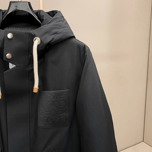 24918P475 25冬季新款 90%白鸭绒微阔连帽冲锋衣羽绒服 控658图片